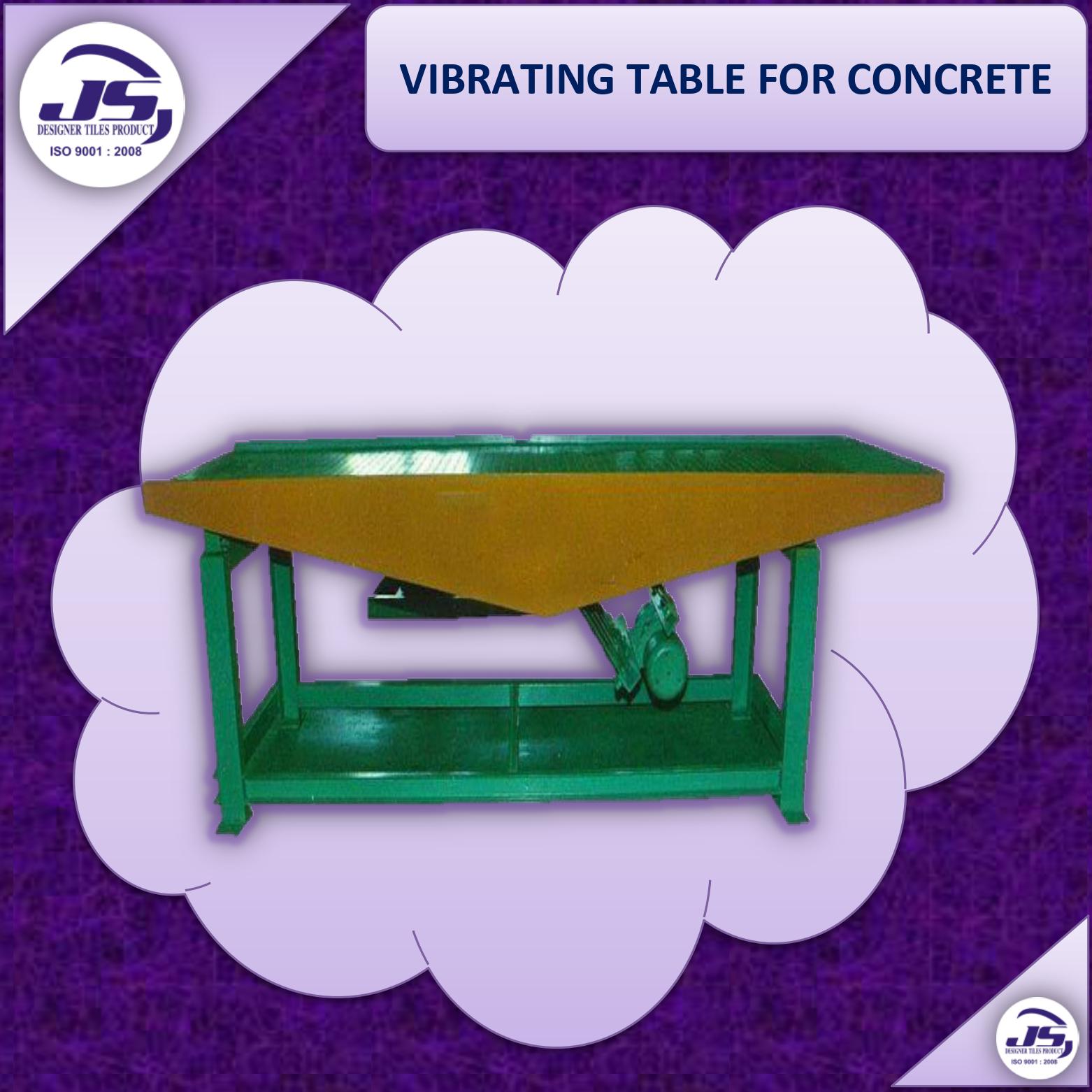 VIBRATING TABLE FOR CONCRETE